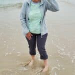 Sand between my toes..