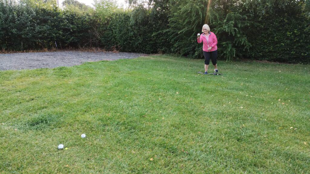 warming up for the big match