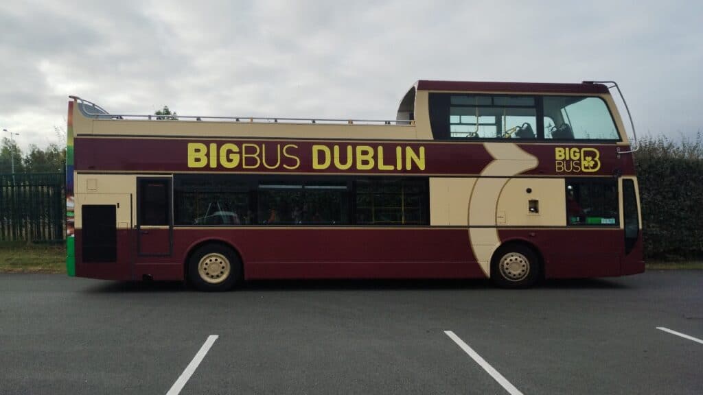 our bus to Dublin