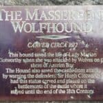 Massereene wolfhound plaque